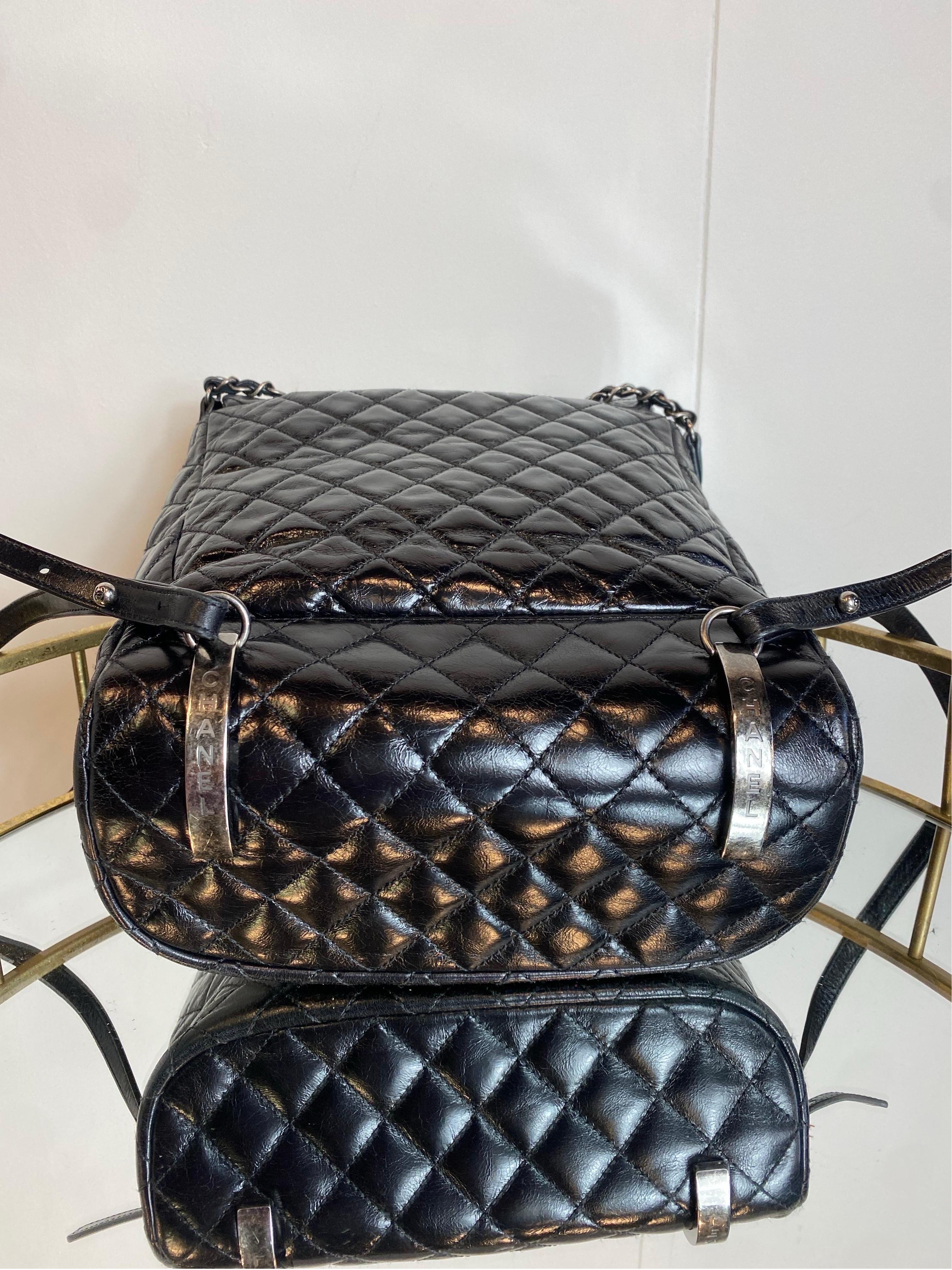 Chanel Mountain Black quilted leather Backpack  For Sale 4