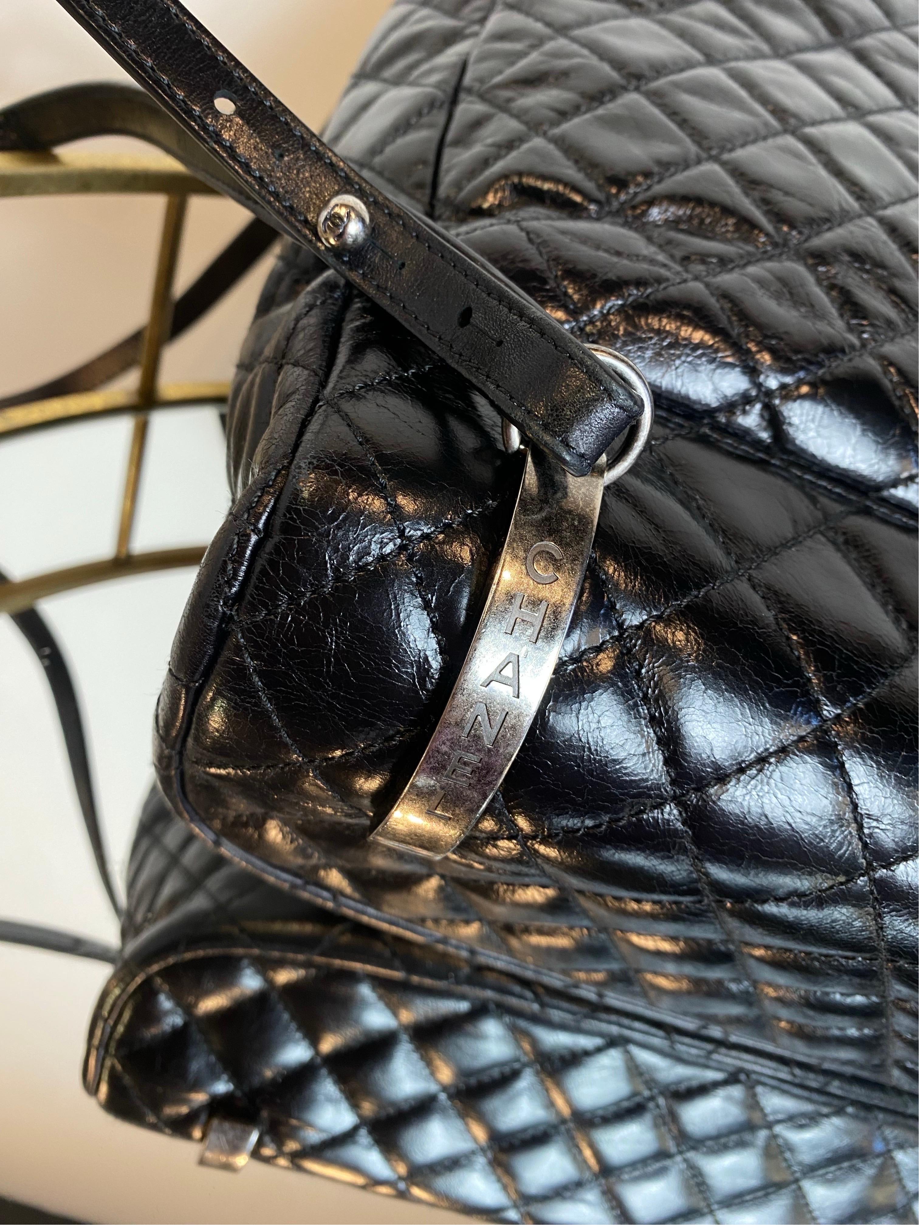 Chanel Mountain Black quilted leather Backpack For Sale 5