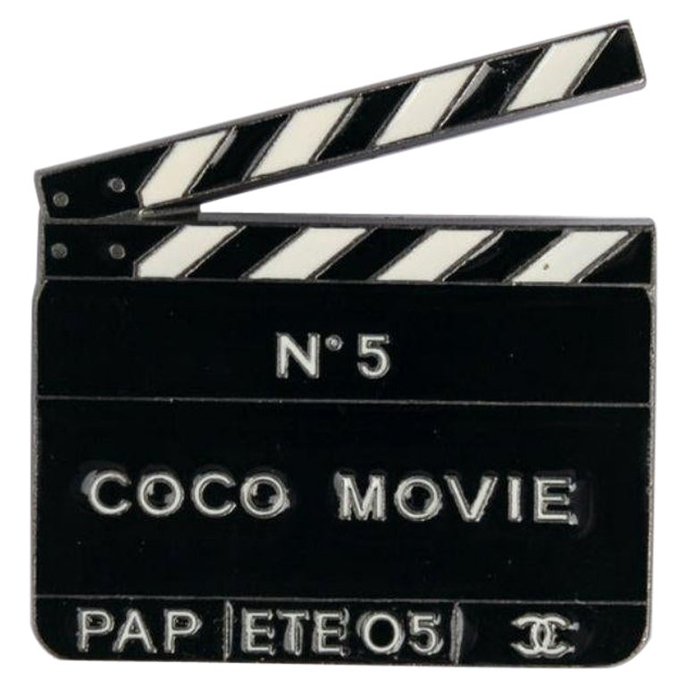 Chanel Movie Clapper Brooch 2005 For Sale