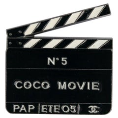 Used Chanel Movie Clapper Brooch 2005