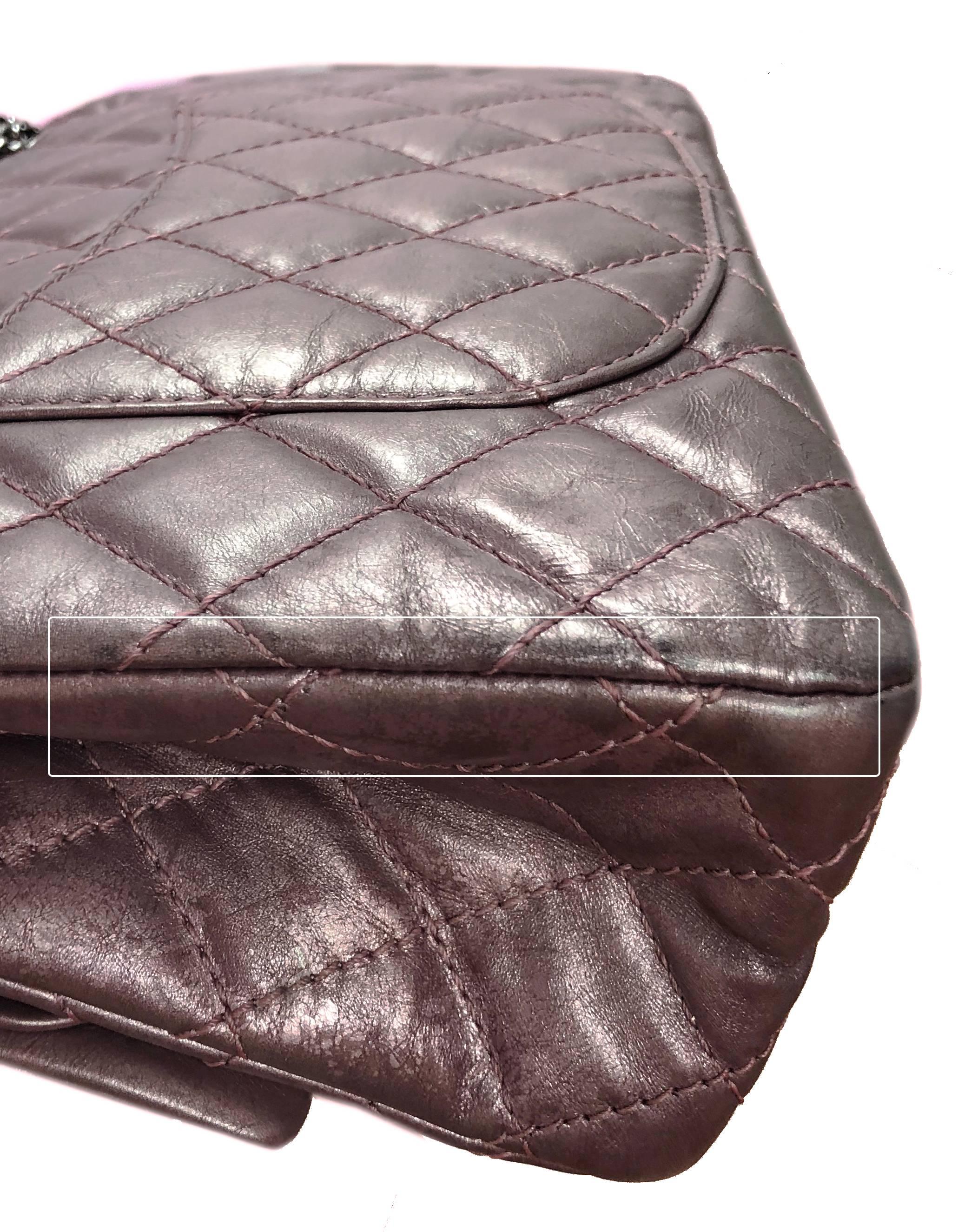 Chanel Muave Metallic Reissue 2.55 226 Medium Double Flap Classic Bag 1
