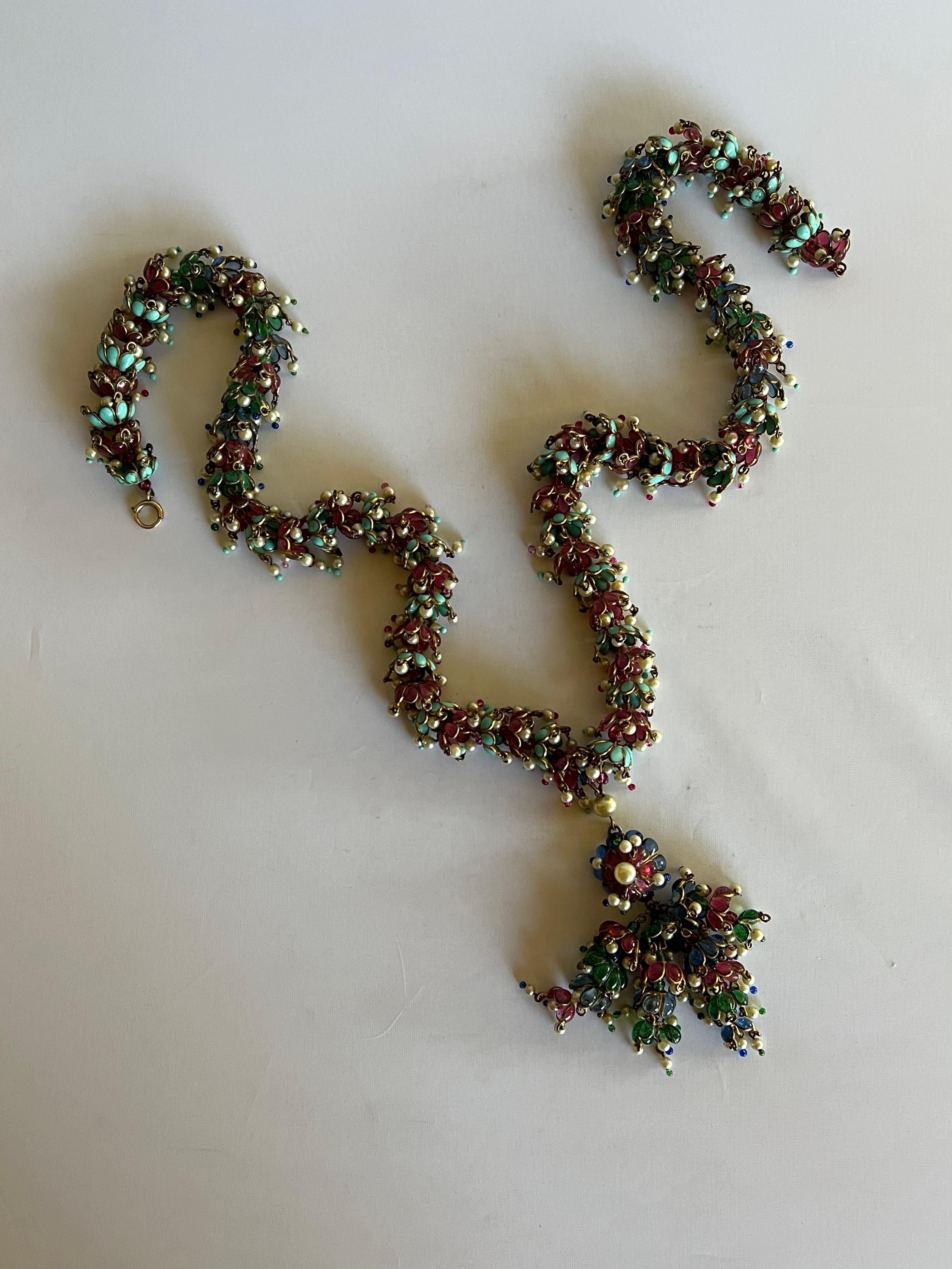 Chanel Mughal Inspired Multicolor Necklace  In Excellent Condition In Palm Springs, CA