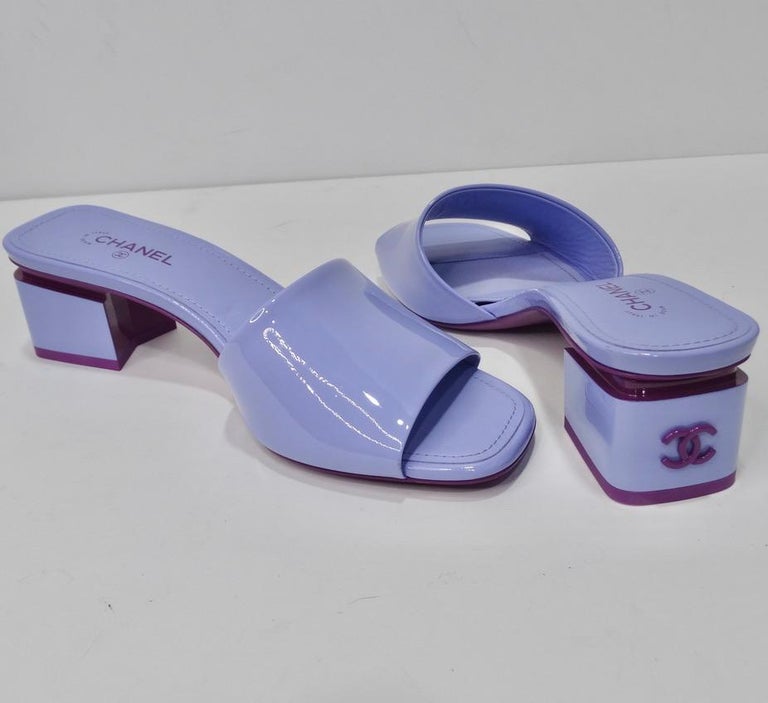 Chanel Mules Brand New in Periwinkle