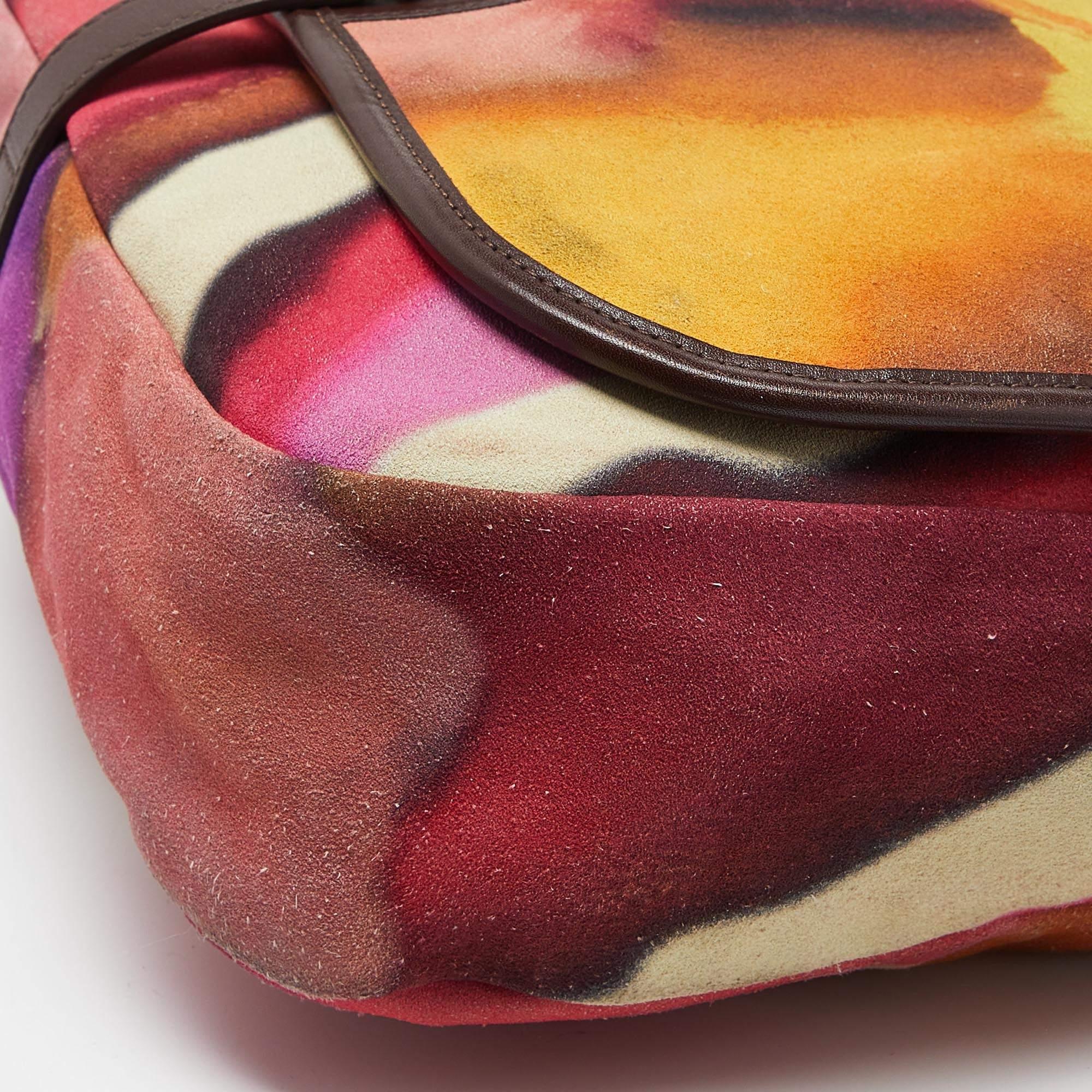 Chanel Muliticolor Nubuck and Leather Flower Power Messenger Bag 1