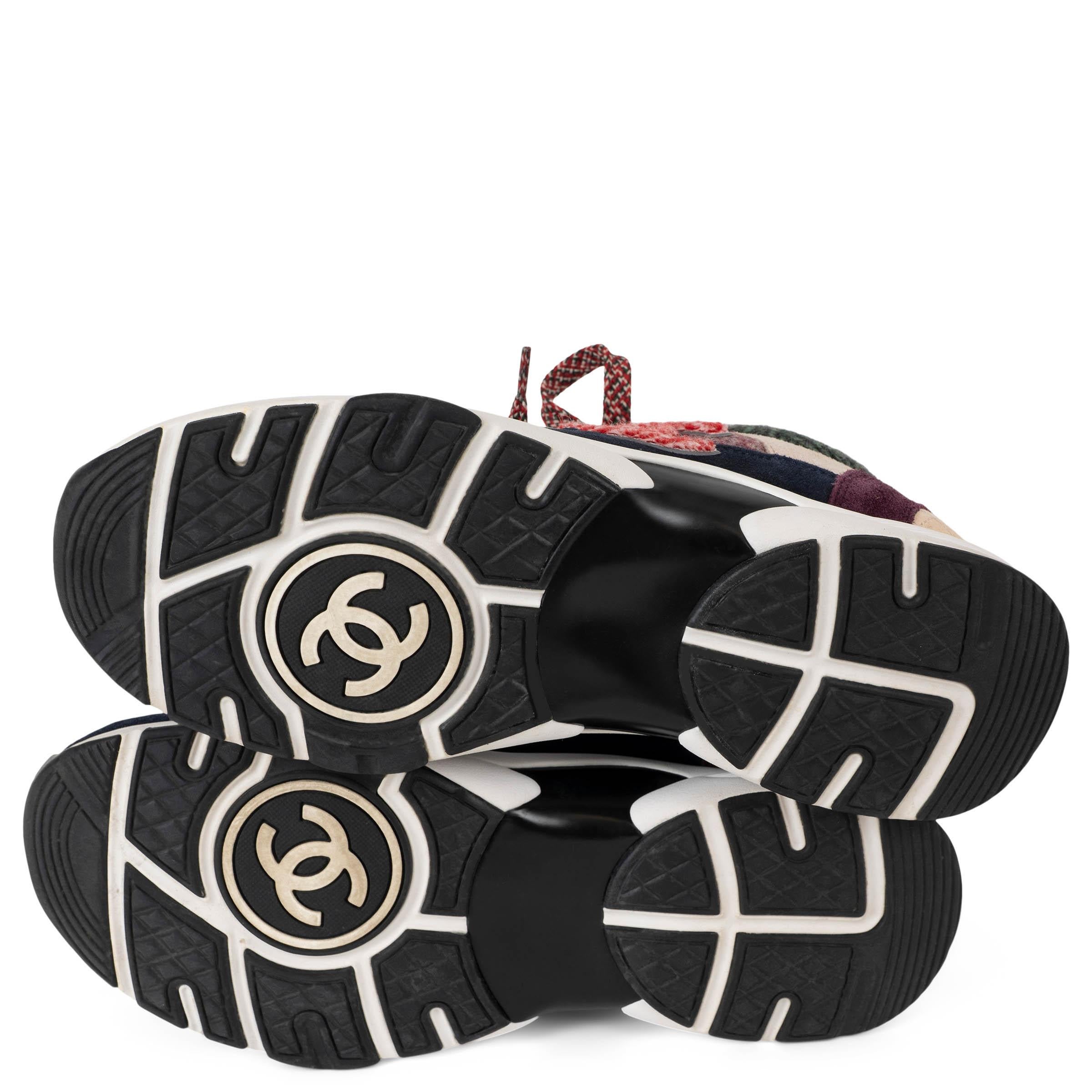 CHANEL multi 22k TWEED & SUEDE G39597 Zapatillas Zapatillas 39.5 fit 39 en venta 4