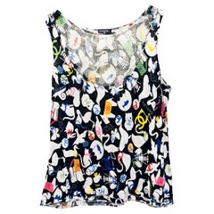 Chanel multi animals prints tank