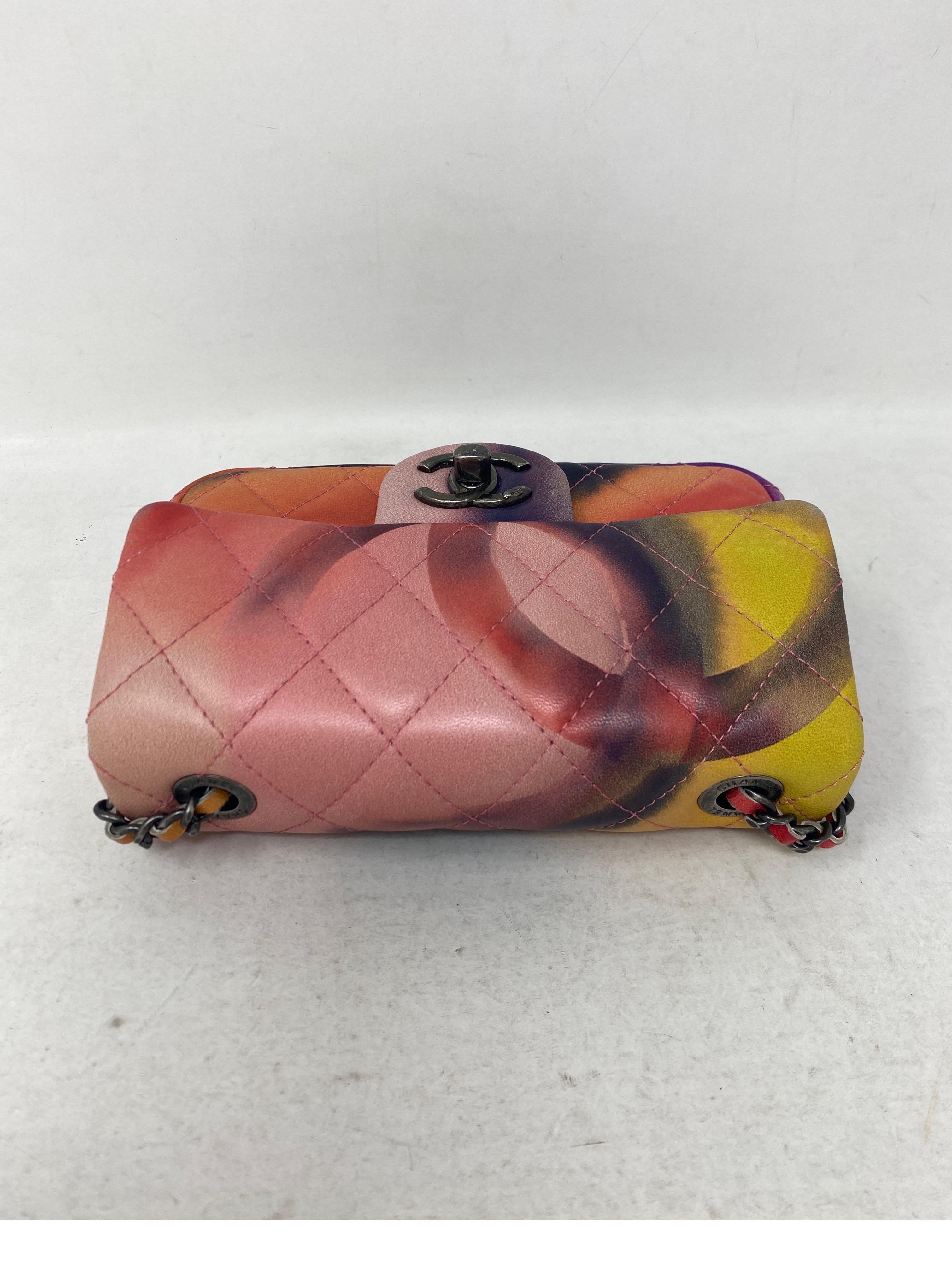 Chanel Multi-Color Flower Power Mini Bag  In Excellent Condition In Athens, GA