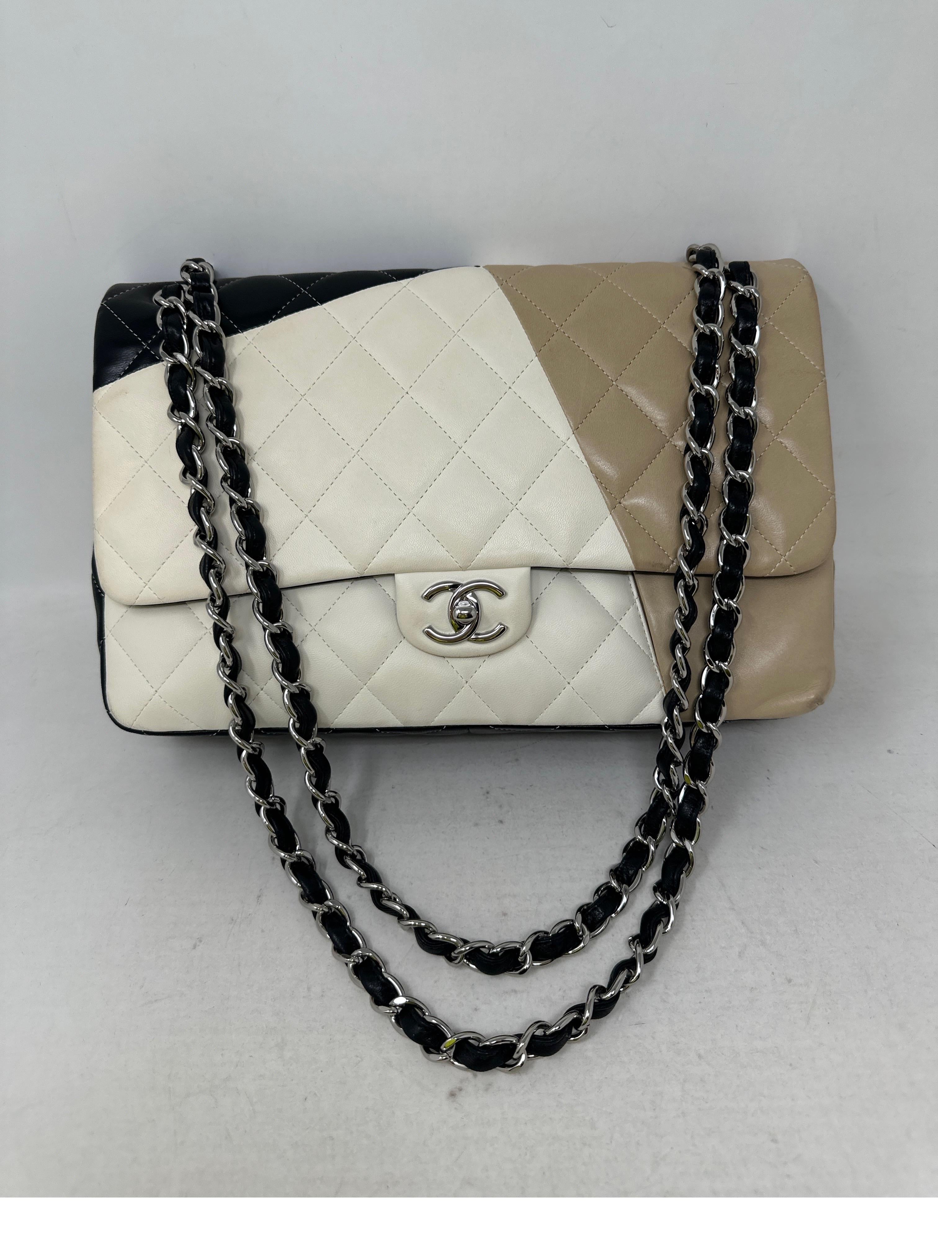 Chanel Multi-Color Jumbo Bag  For Sale 1