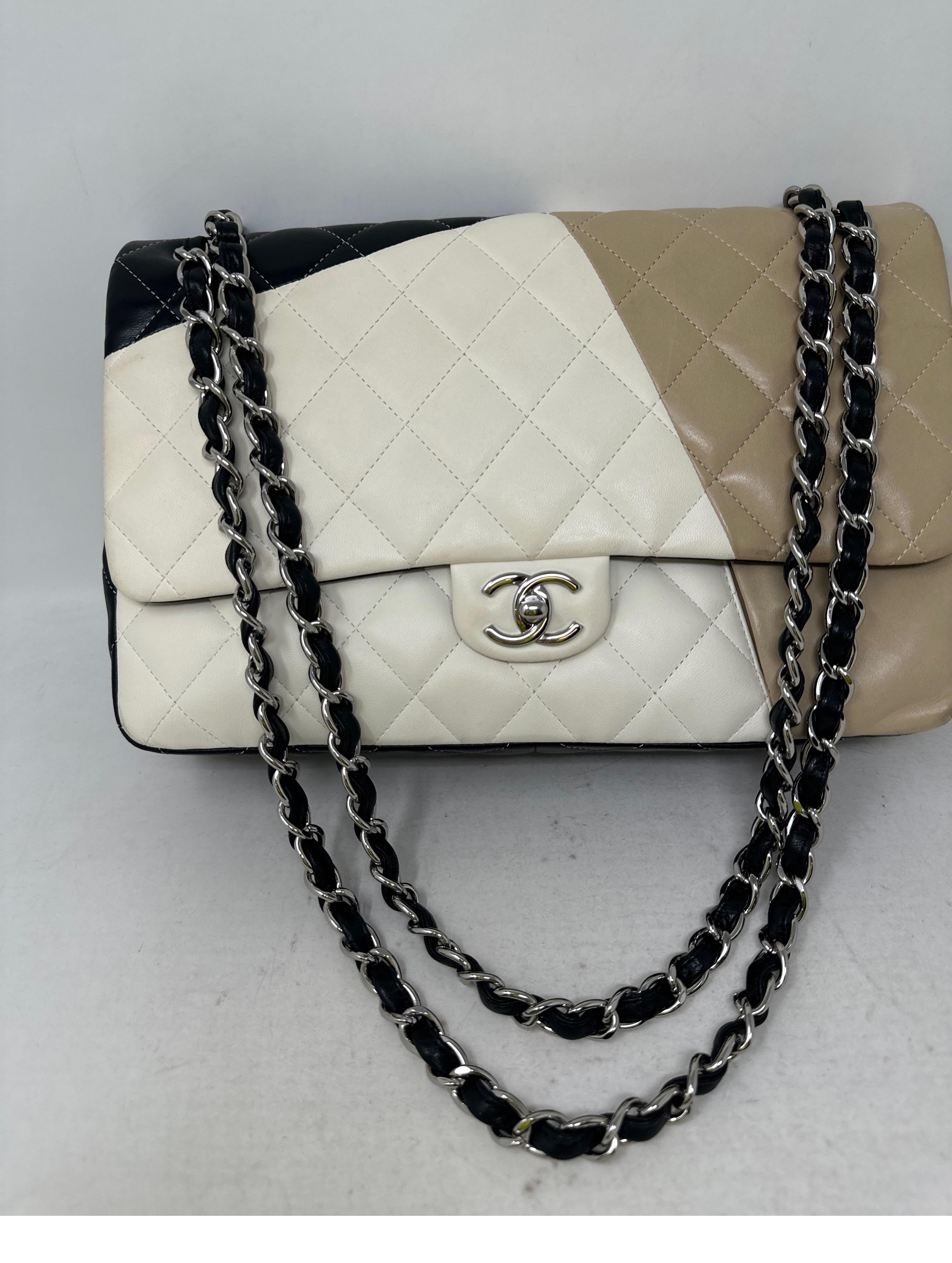 Chanel Multi-Color Jumbo Bag  For Sale 2
