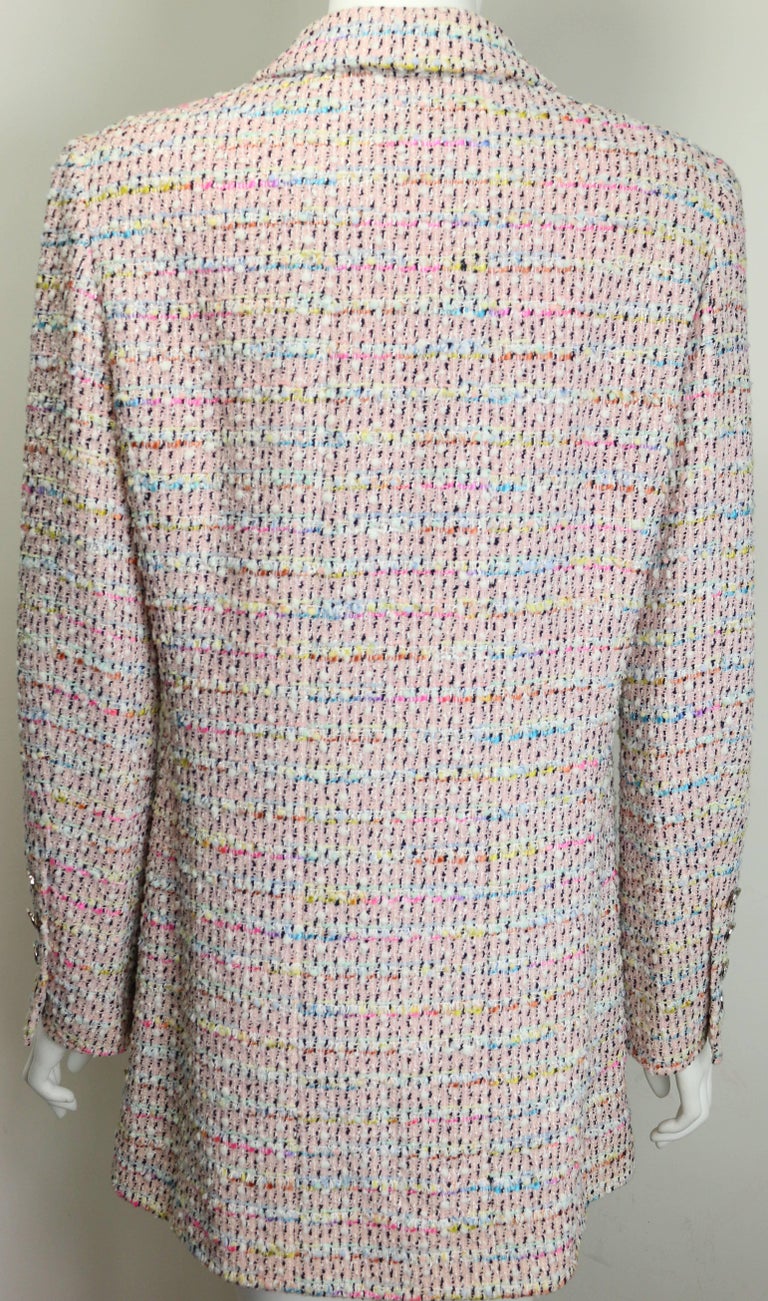 Chanel Multi-Coloured Tweed Jacket For Sale at 1stDibs