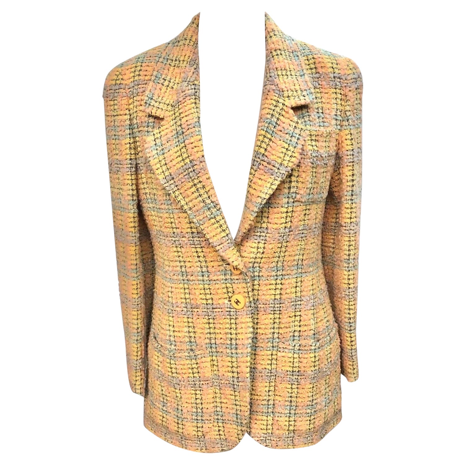 Chaqueta de tweed multicolor Chanel
