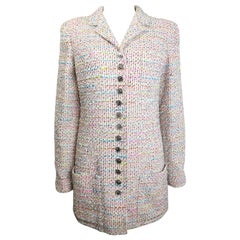 Chanel Mehrfarbige Tweed-Jacke aus Tweed