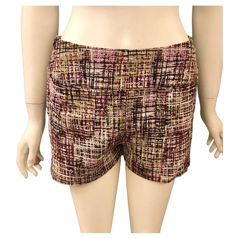 Chanel Multi-Coloured Tweed Short  For Sale