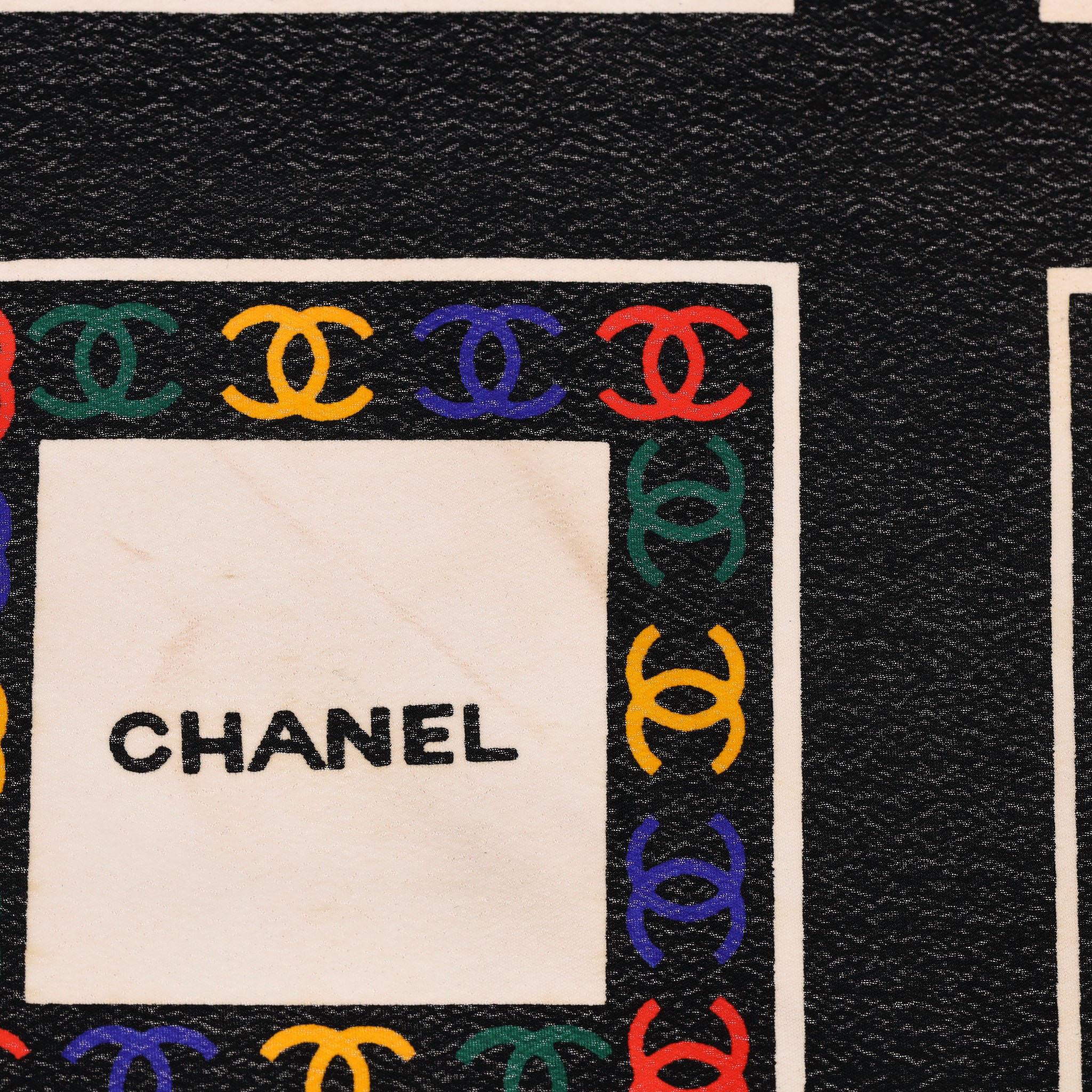Chanel Multi-Logo 'CC' Silk Scarf 2