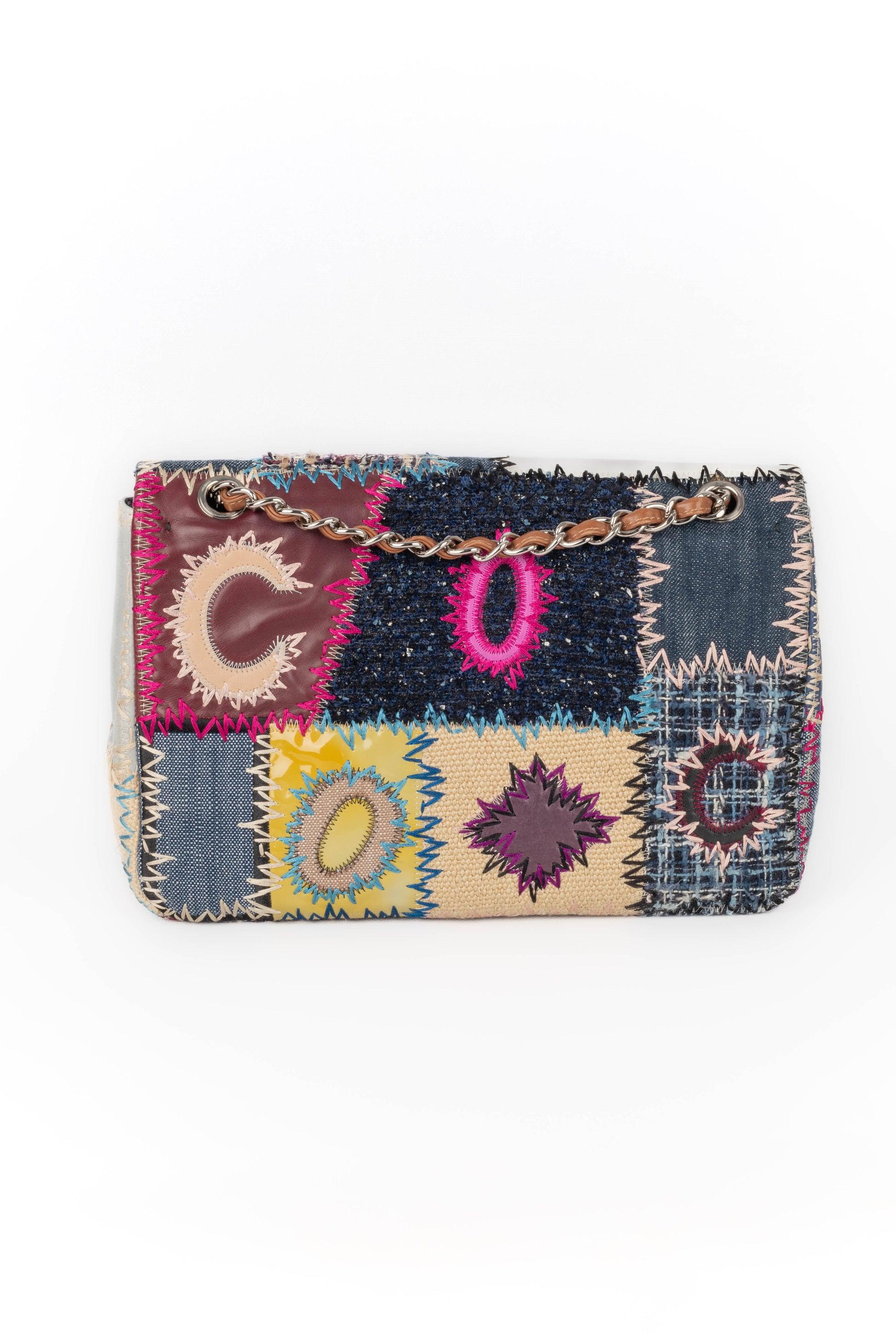 Women's Chanel Multi-material Jumbo 'Patchwork' Bag, 2012 For Sale