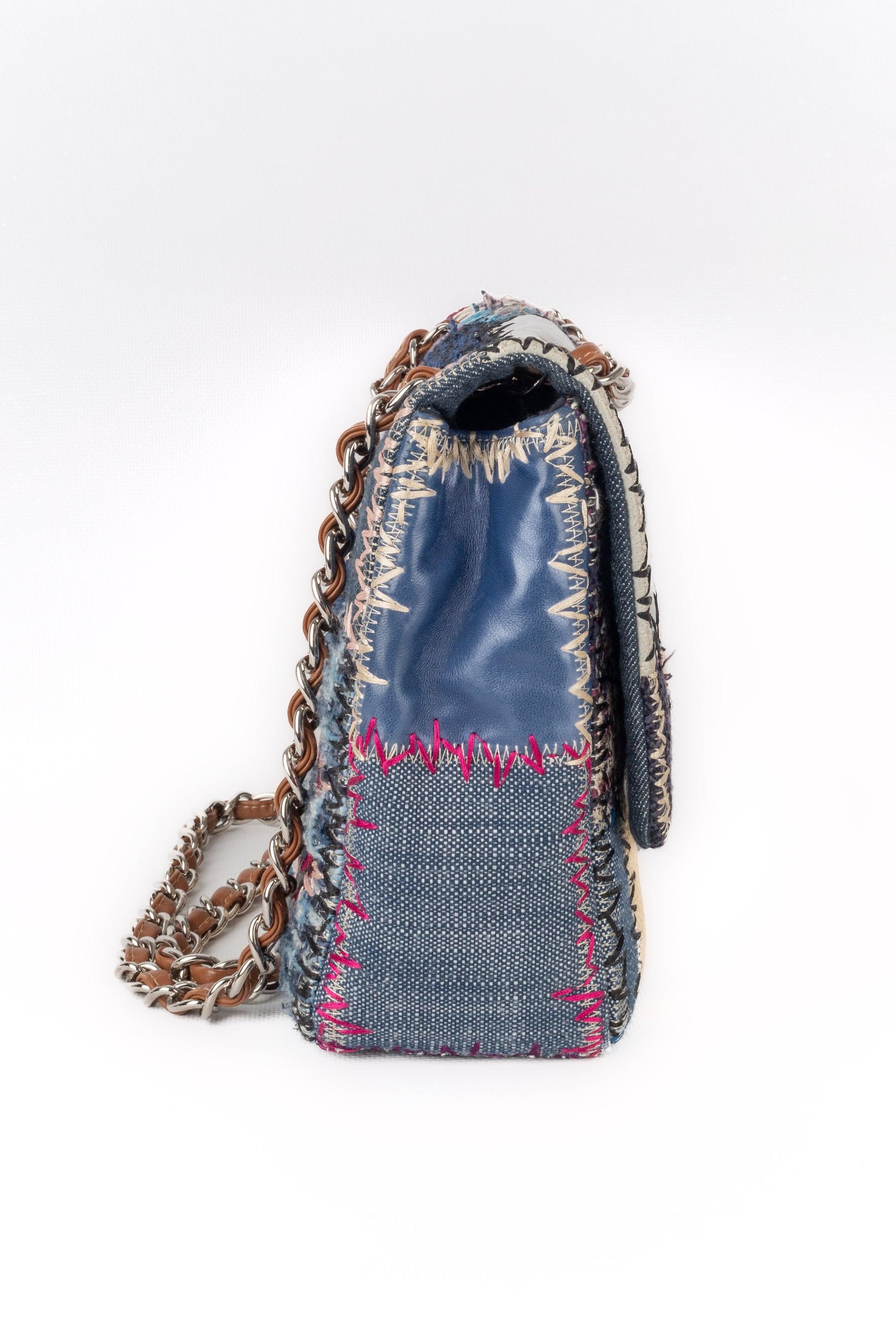 Chanel Multi-material Jumbo 'Patchwork' Bag, 2012 For Sale 1