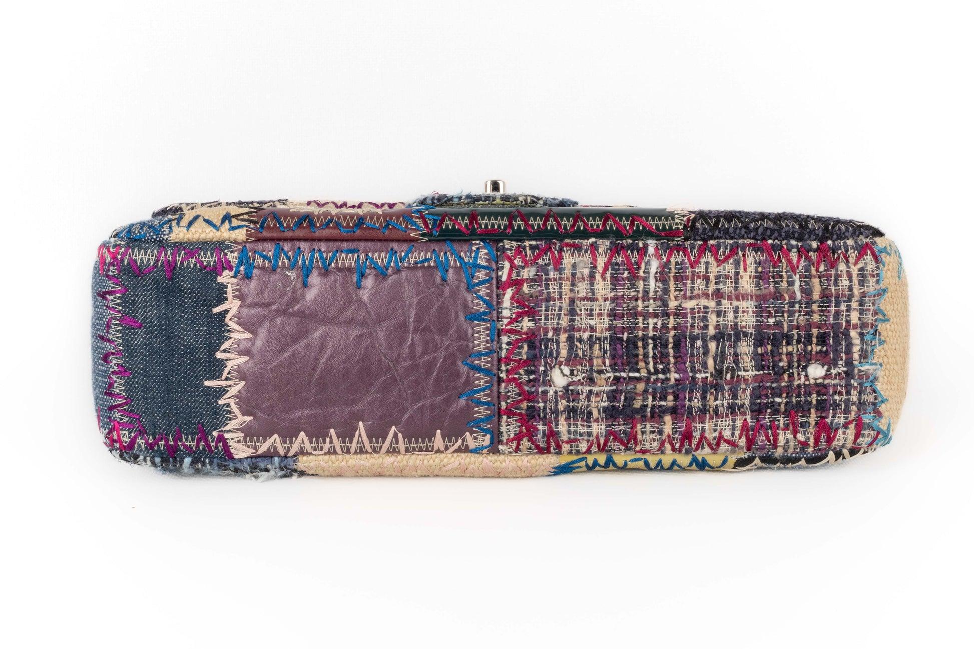 Chanel Multi-material Jumbo 'Patchwork' Bag, 2012 For Sale 2