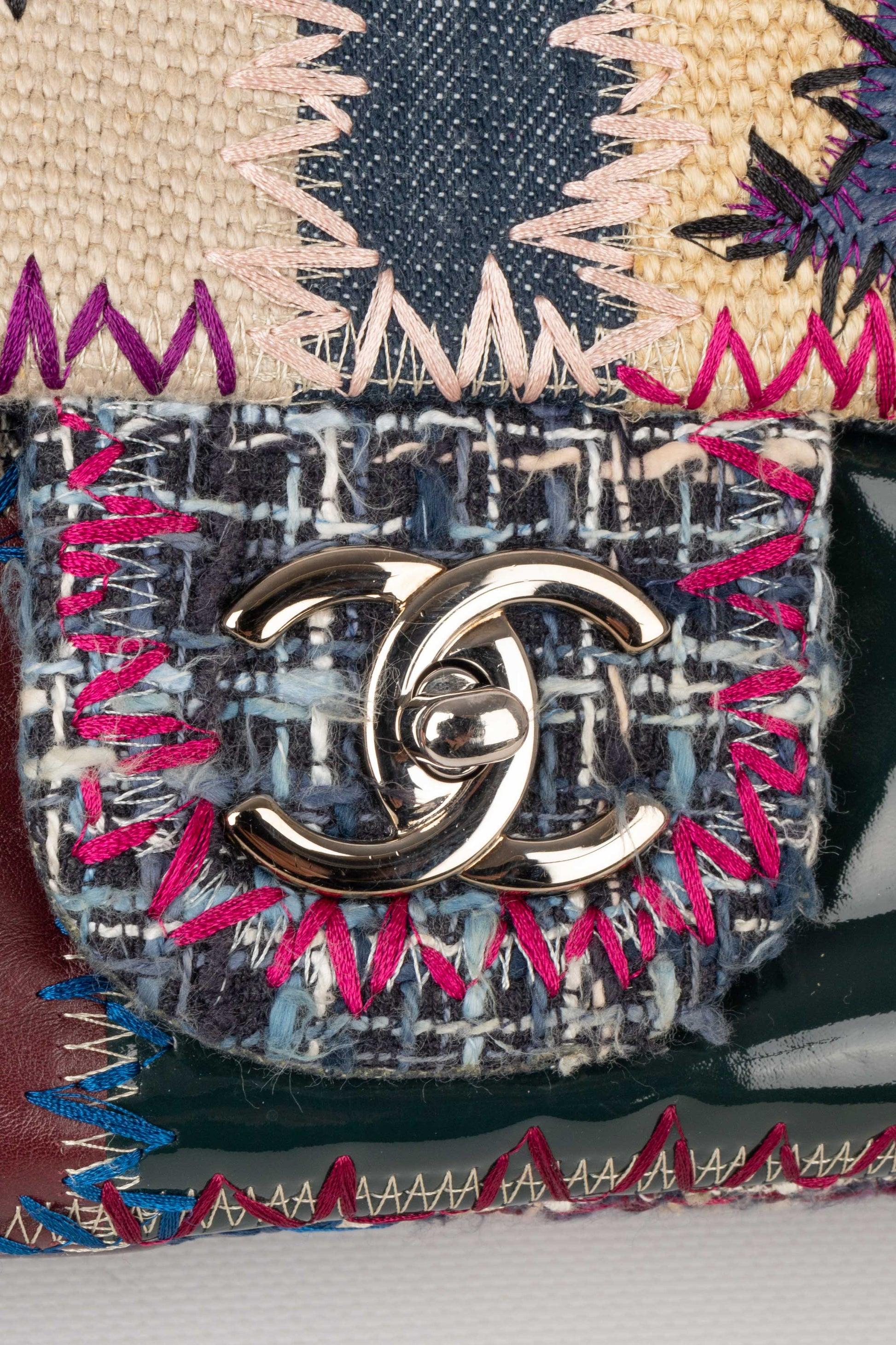 Chanel Multi-material Jumbo 'Patchwork' Bag, 2012 For Sale 3