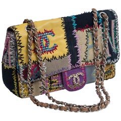 Chanel Multi Patchwork Jumbo Flap Purse