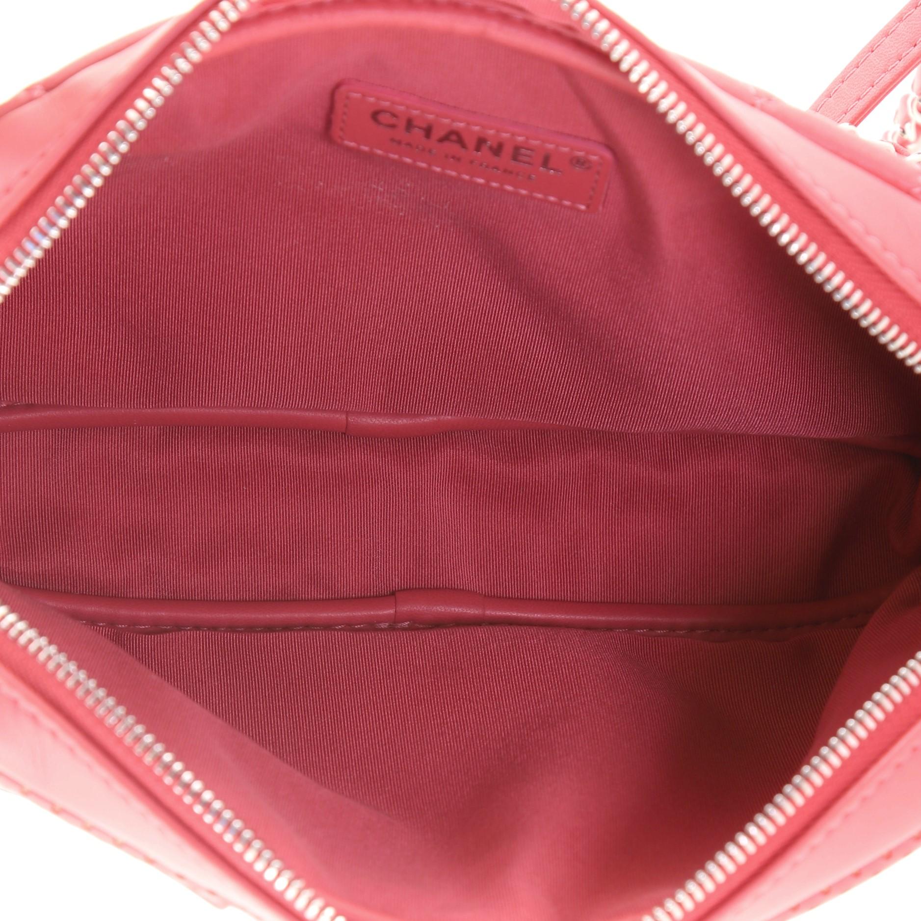 Women's or Men's Chanel Multi-Pocket Camera Bag Perforated Lambskin