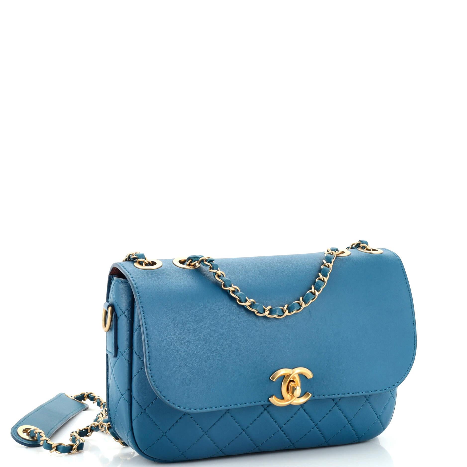 Chanel Multi Pouching Flap Bag with Coin Purse Quilted Calfskin Medium In Good Condition In NY, NY