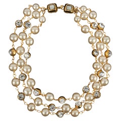 Collier à plusieurs rangs de Chanel par Karl Lagerfeld for Chanel circa 1990