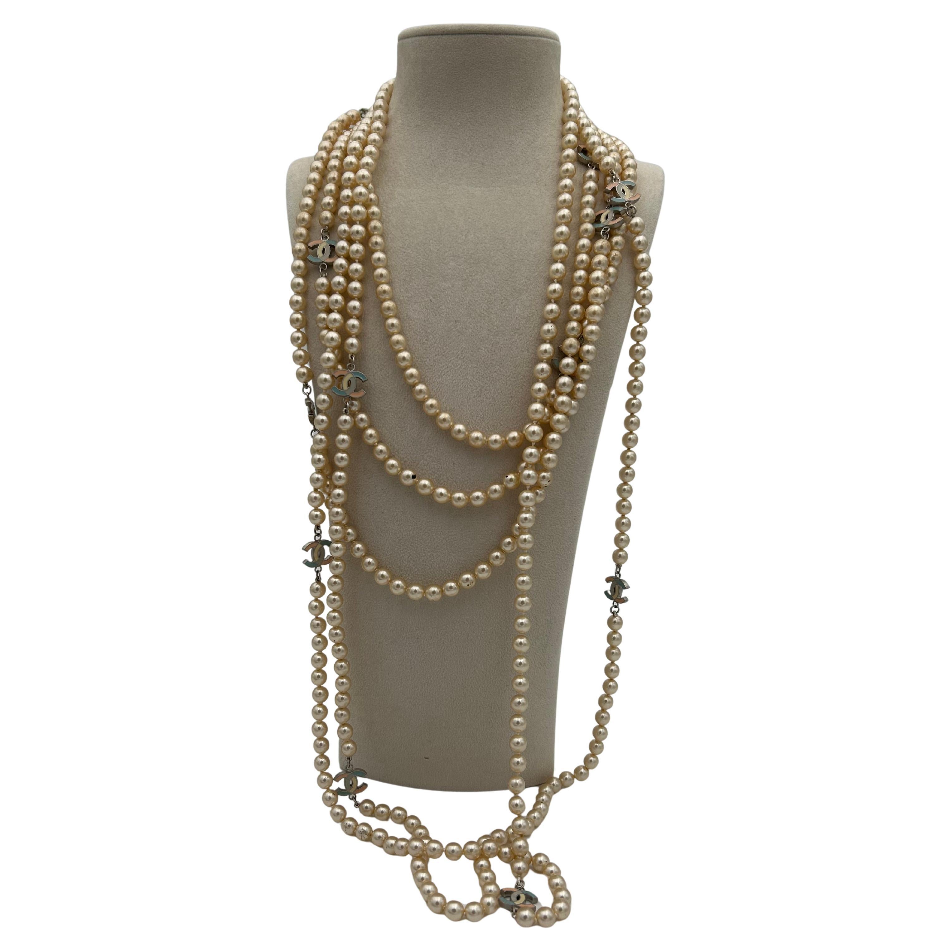 Chanel Multi-Row Pearl Necklace 2005