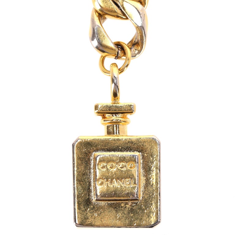 Chanel Multi-Strand Chain Belt With Chanel Perfume Bottle 