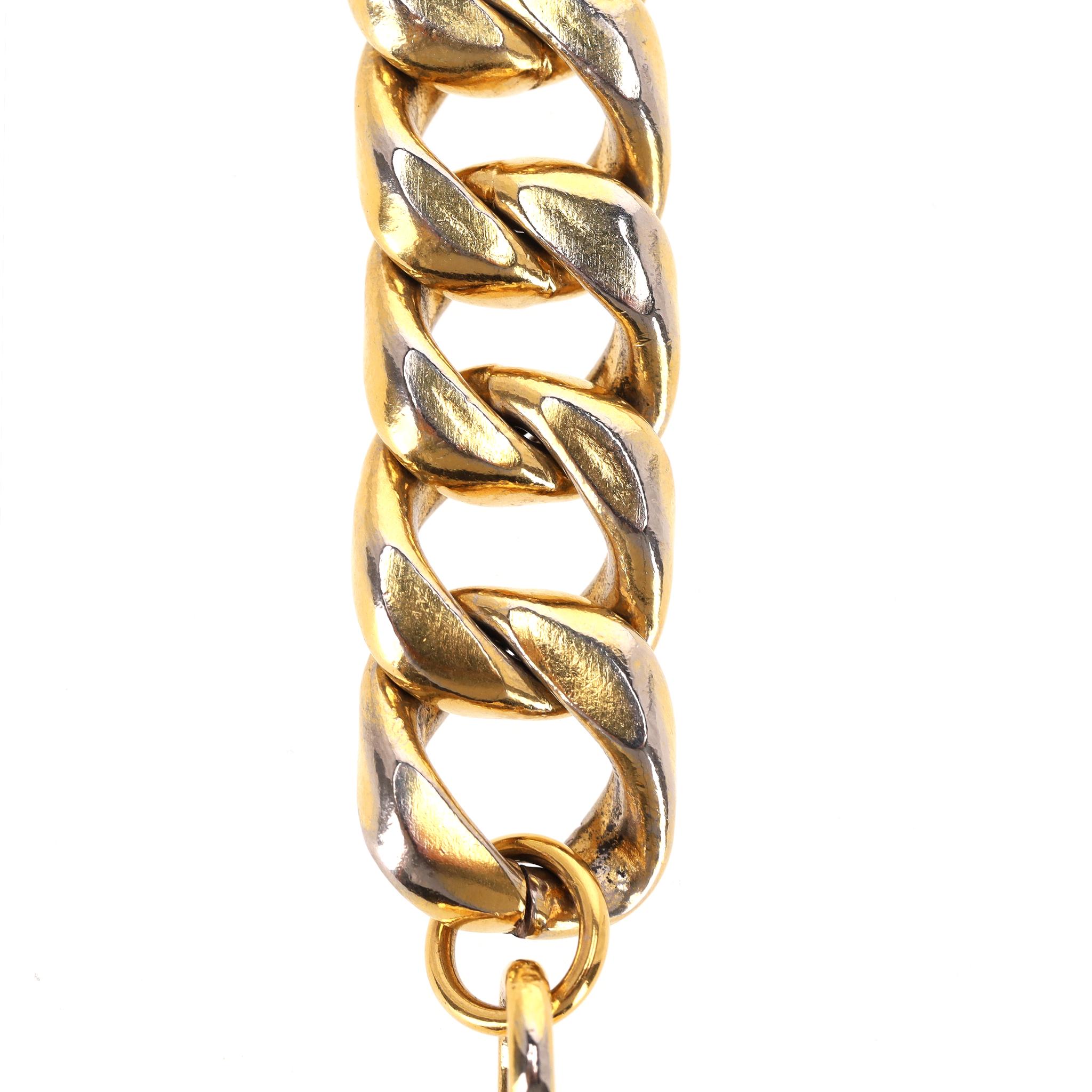 Chanel Multi-Strand Chain Belt With Chanel Perfume Bottle Charm For Sale 1