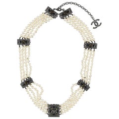Chanel Multi Strand Pearl Necklace