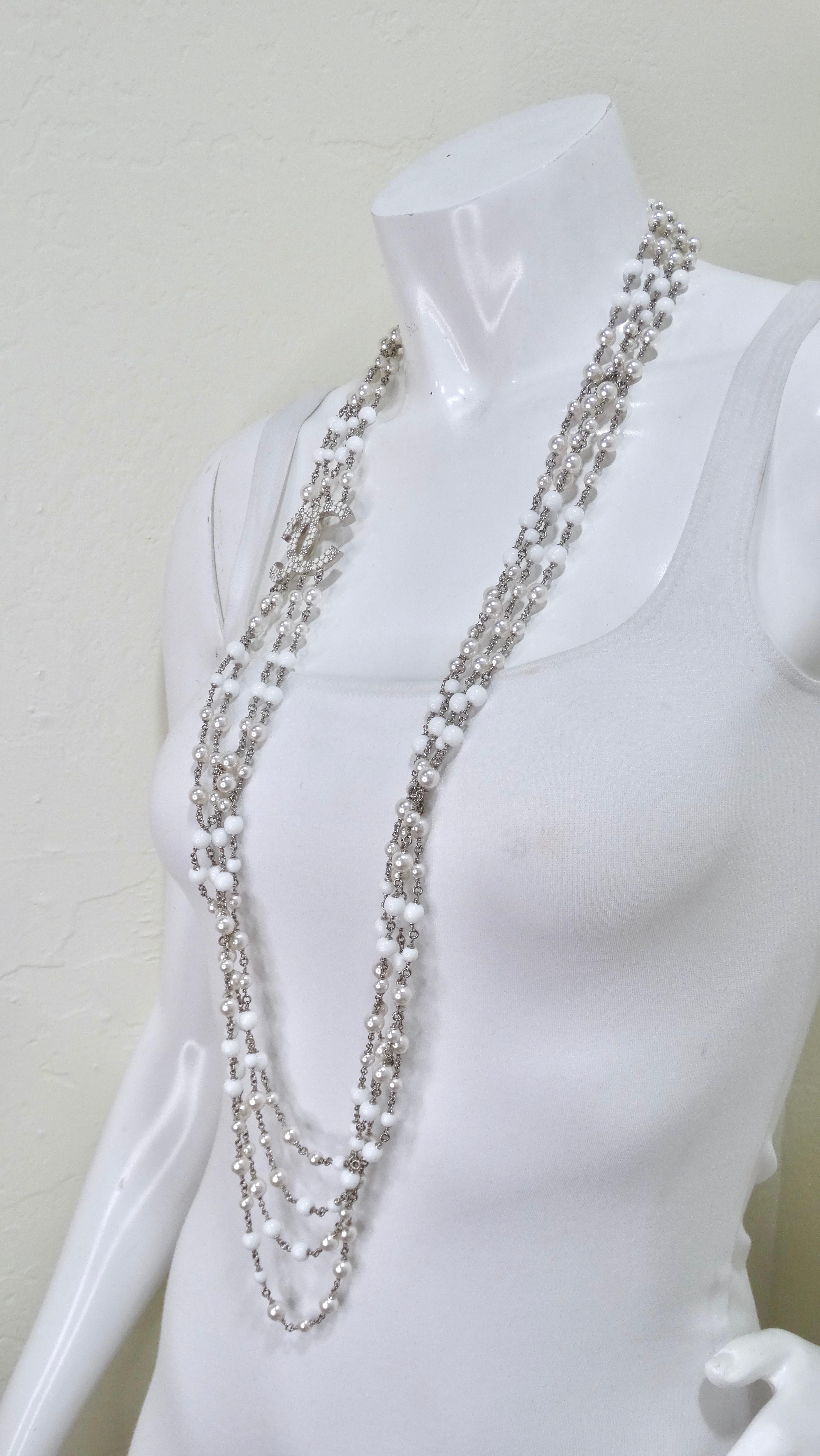 chanel multi strand necklace