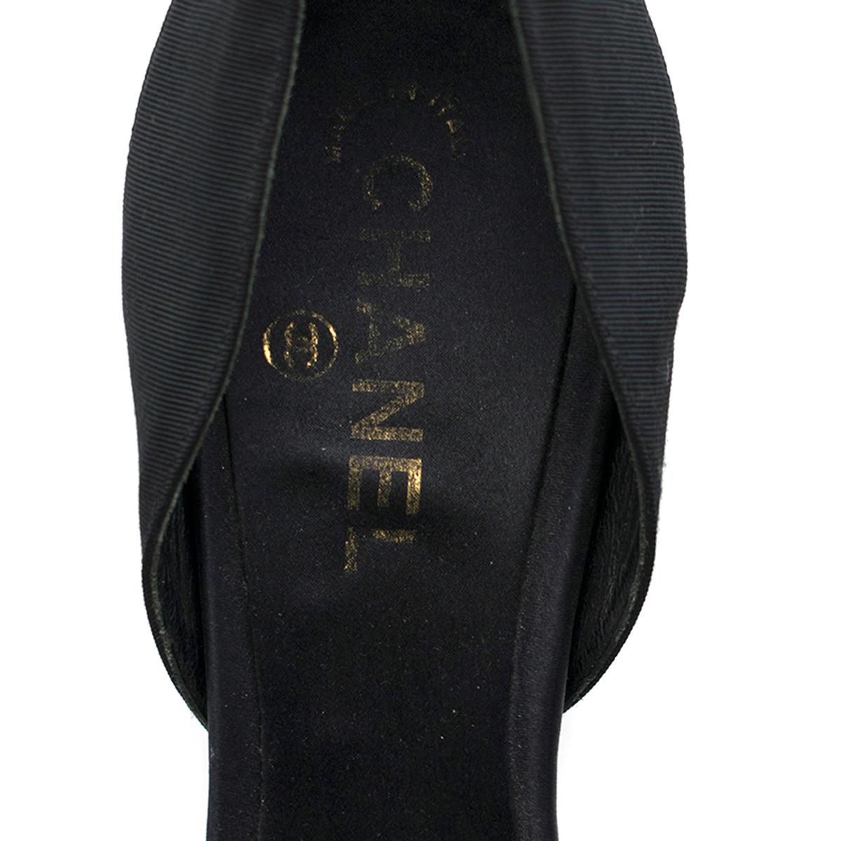Chanel multi-strap patent leather pumps US 10 1