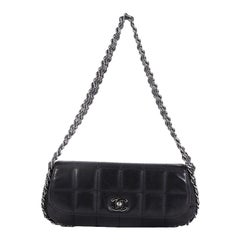 Chanel Multichain Chocolate Bar Flap Bag Quilted Leather Medium