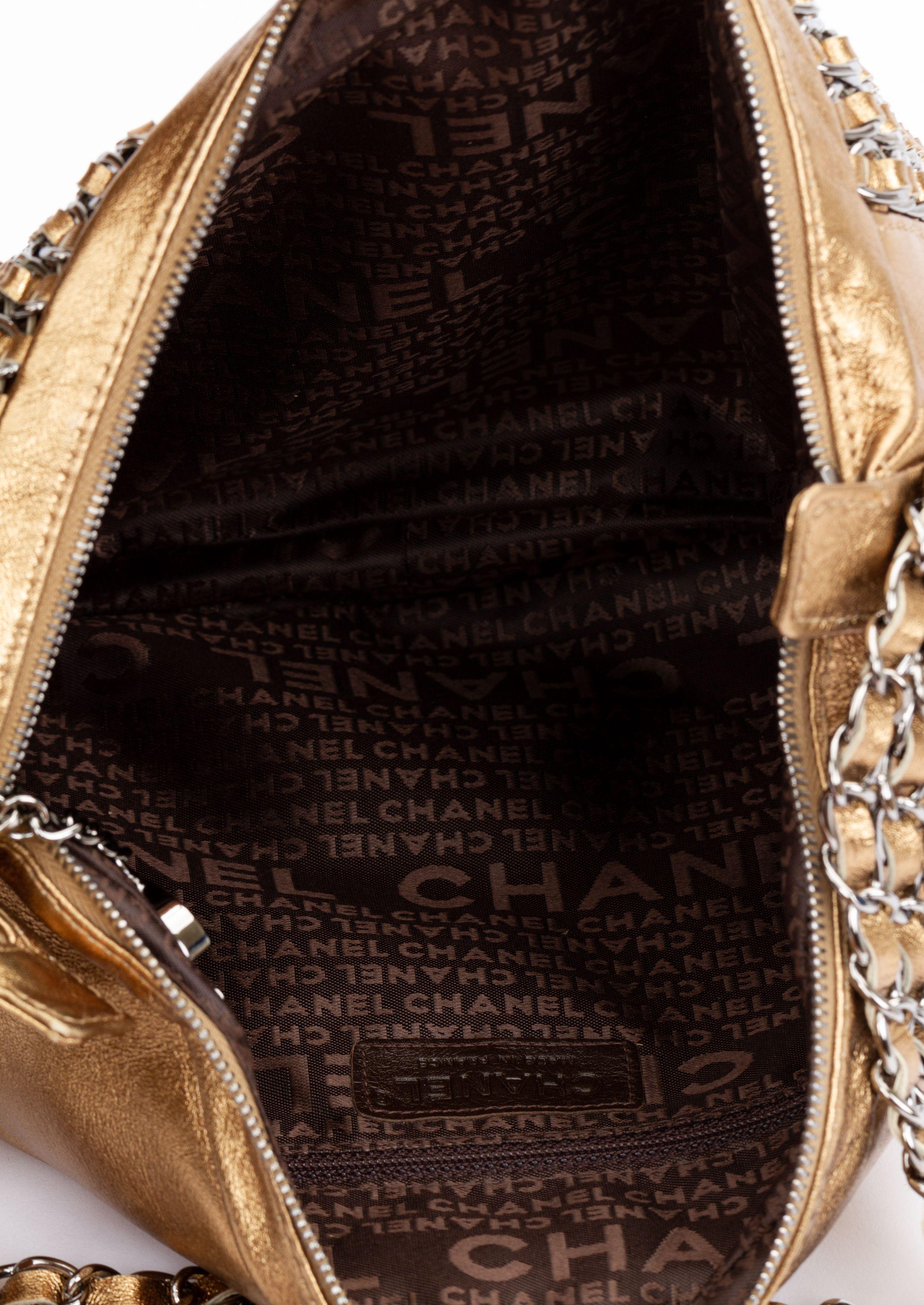 Chanel Multichian Gold Shoulder Bag For Sale 2