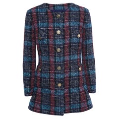 Mehrfarbige Boucle-Tweedjacke von Chanel, M