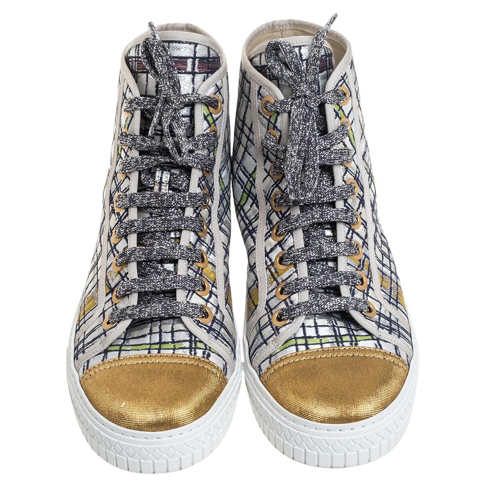 gold lame sneakers