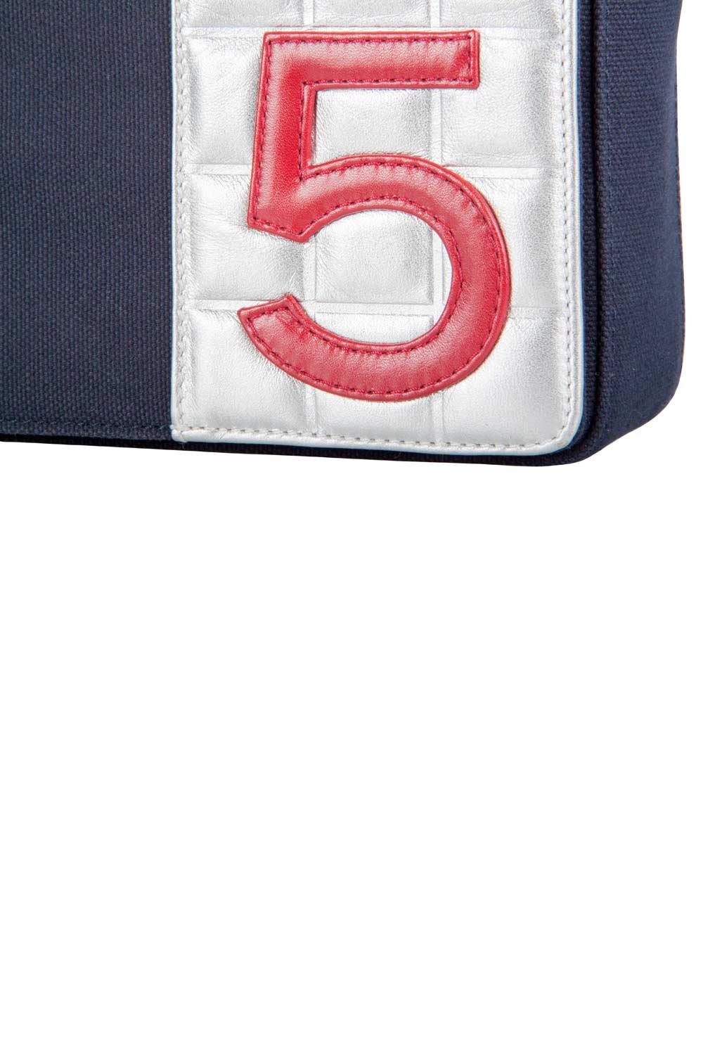 Chanel Multicolor Canvas and Leather No. 5 Flap Bag 1