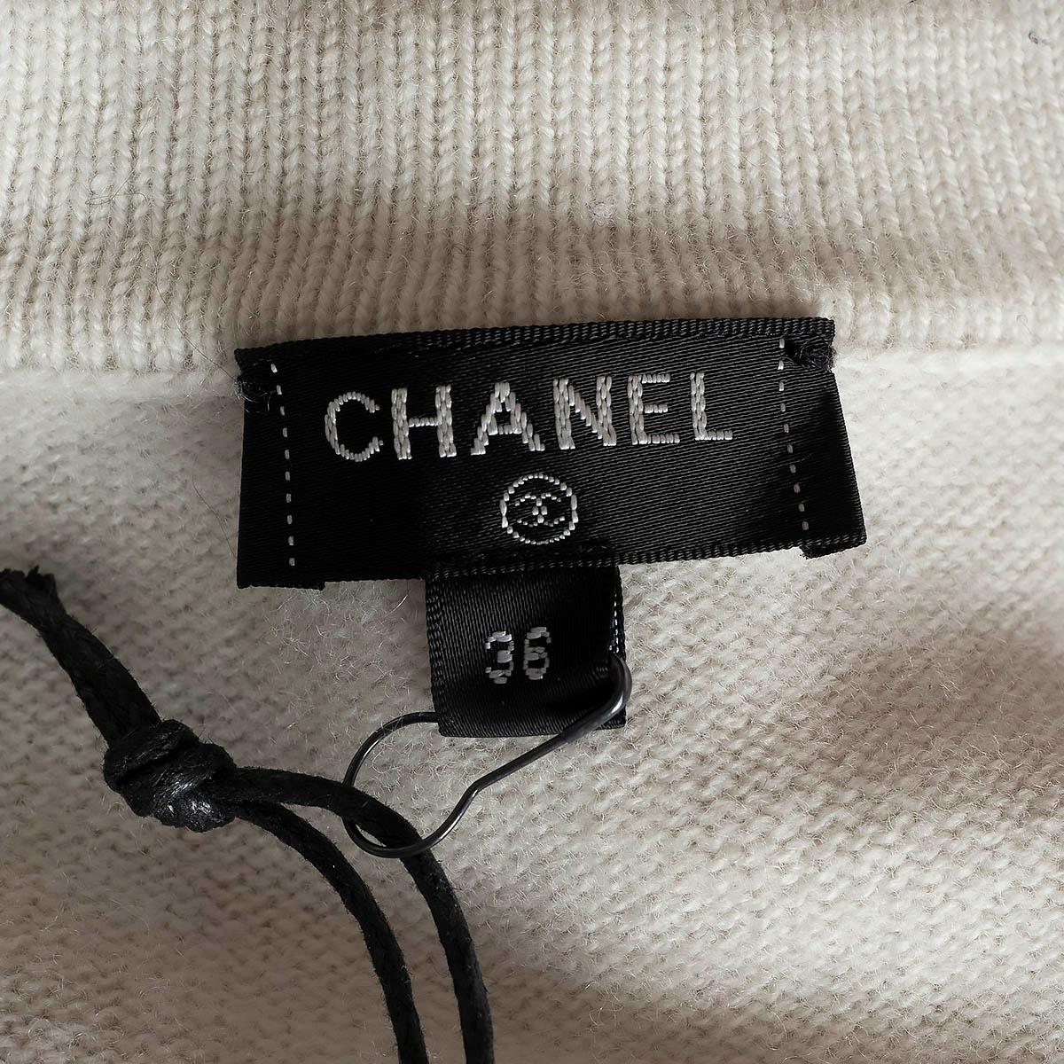 CHANEL multicolor cashmere 2020 20K COLORBLOCK Cardigan Sweater 36 XS For Sale 3