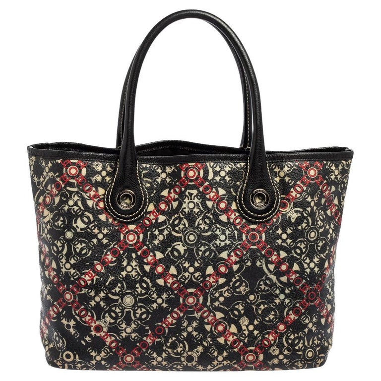 Chanel Multicolor CC Coco Printed Coated Canvas Tote at 1stDibs