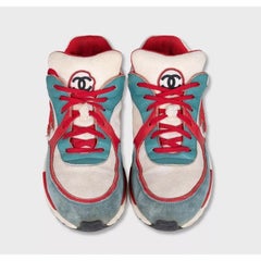 Chanel Multicolor CC Logo Sneakers Sz.35