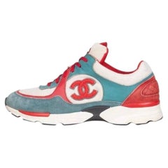 Chanel Multicolor CC Logo Sneakers Sz.35