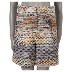 CHANEL algodón multicolor 17C CUBA TWEED BERMUDA Pantalones cortos 38 S