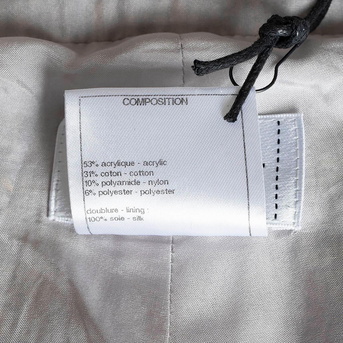 CHANEL Mehrfarbige Baumwollhose 2014 14S CROPPED TWEED Pantoletten 36 XS im Angebot 3