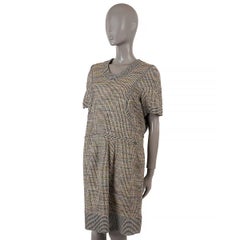 CHANEL Mehrfarbiges Kleid aus Baumwolle 2015 15S LUREX TWEED Kleid 48 XL