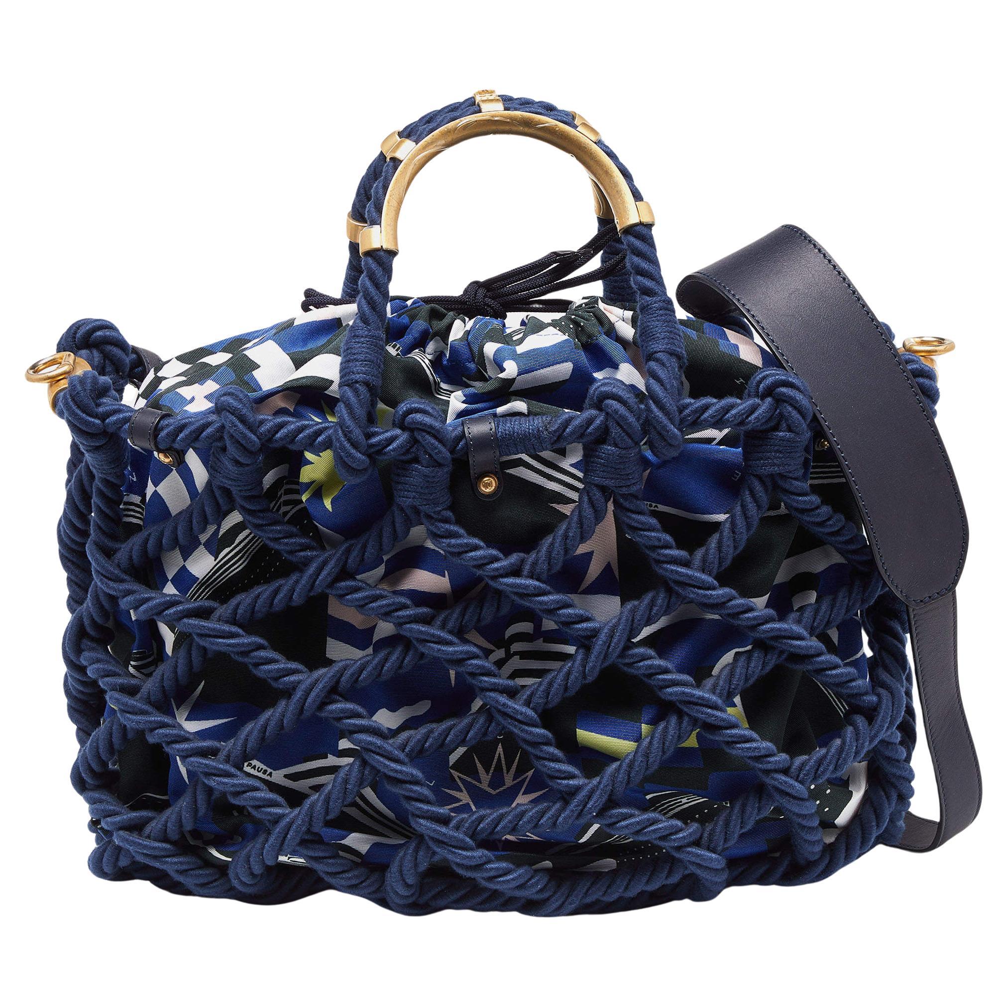 Chanel Multicolor Cotton Rope Large Shopper Tote