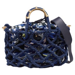 Chanel Multicolor Cotton Rope Large Shopper Tote