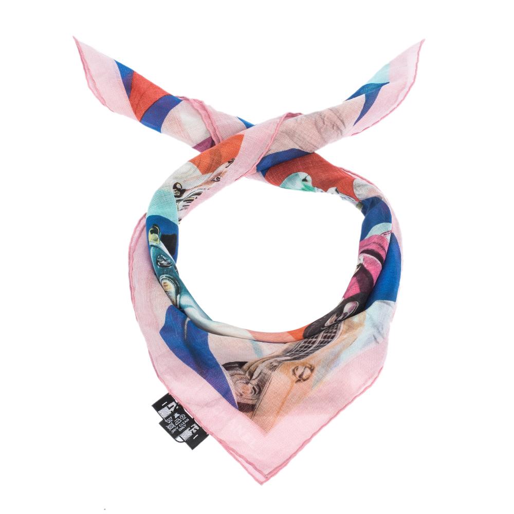 chanel multicolor scarf