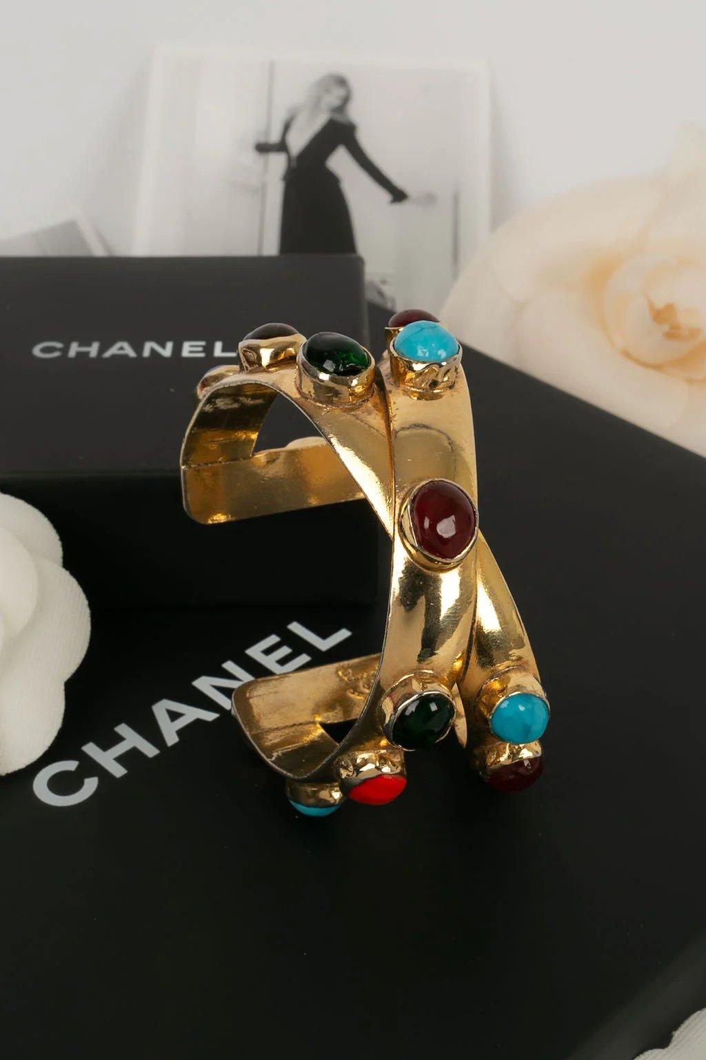 Chanel Multicolor Manschette im Angebot 8