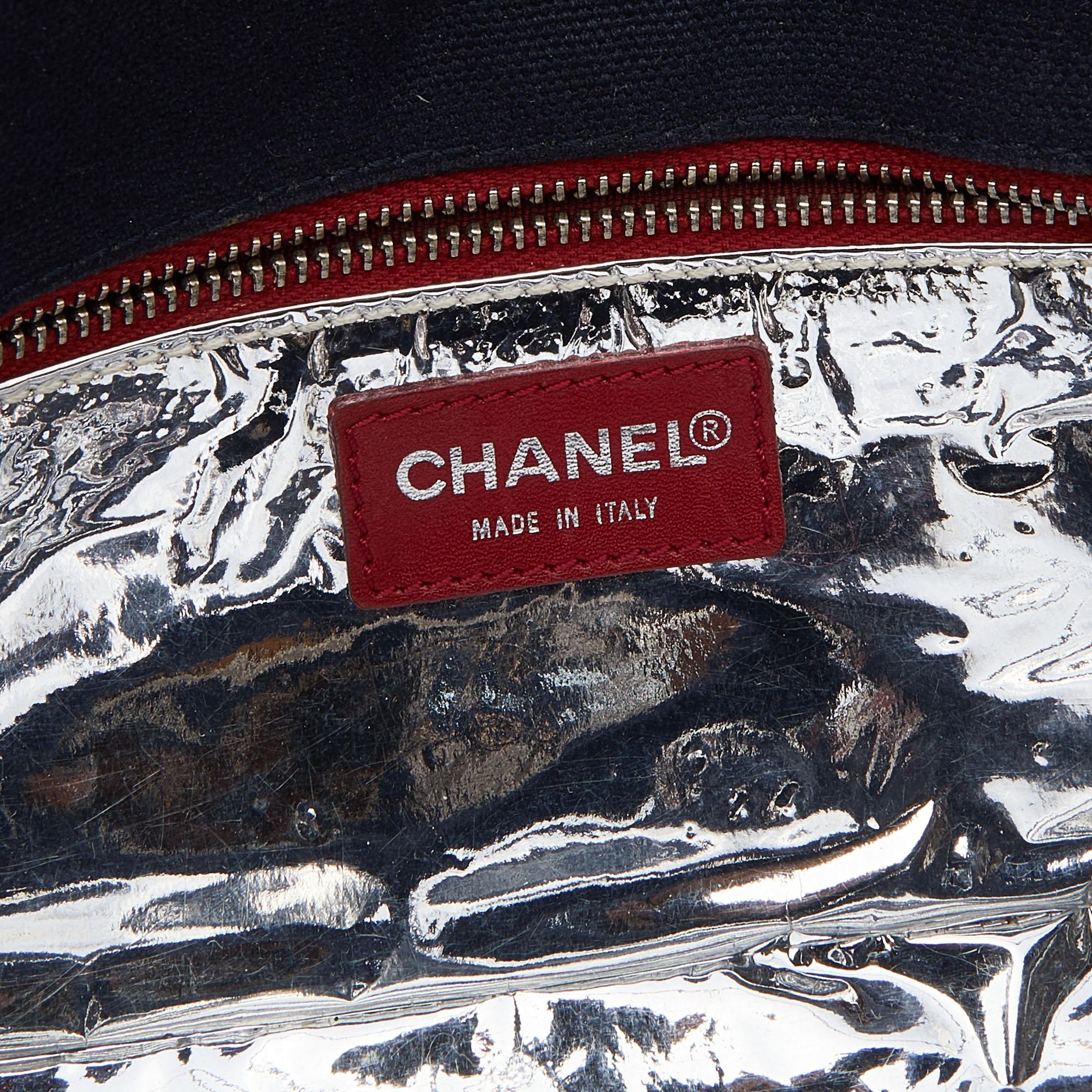 Chanel Multicolor Denim And Leather Vintage Number 5 Flap Bag 5