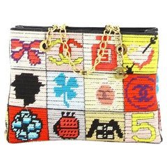 Chanel Multicolor Fabric Handbag